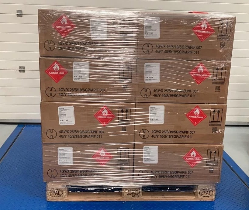 The perfume shipment sent to Israel from UAE